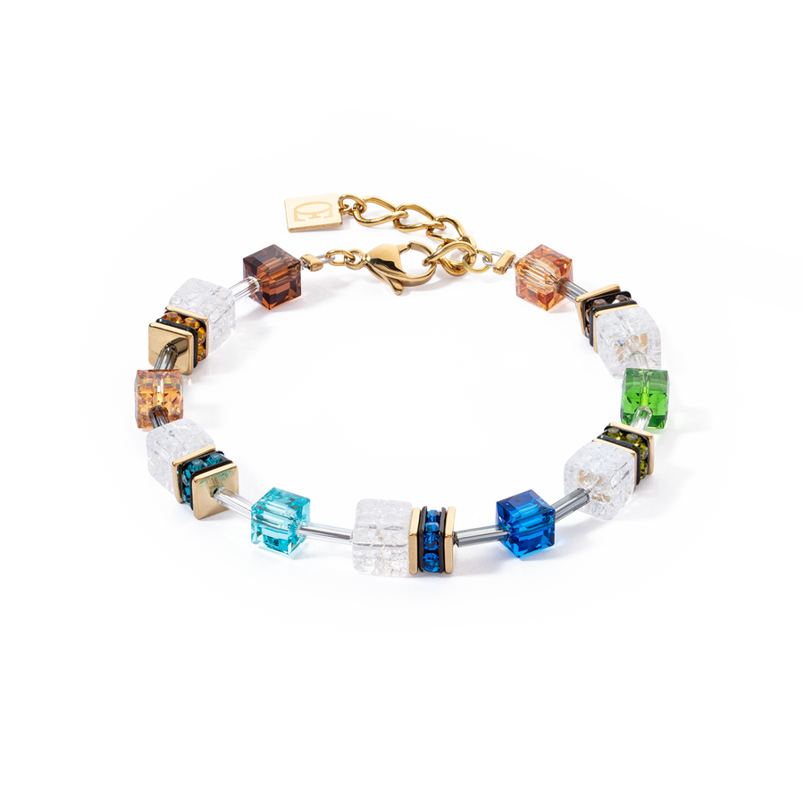 GeoCUBE® Iconic Nature bracelet multicolour gold