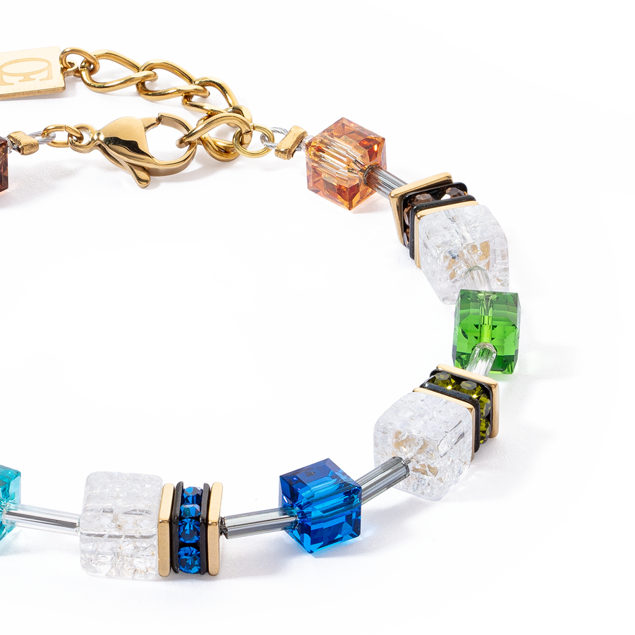 GeoCUBE® Iconic Nature bracelet multicolour gold