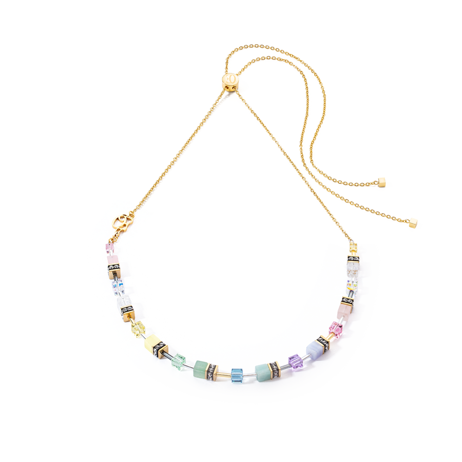 GeoCUBE® Iconic Nature Chain necklace pastel