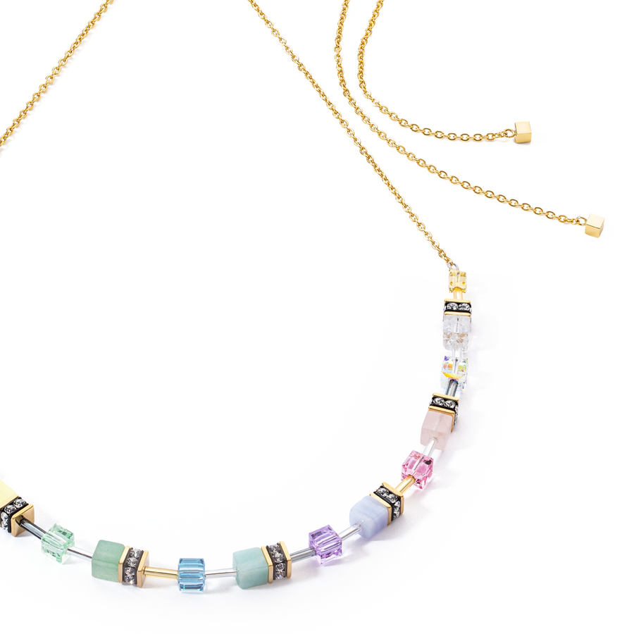 GeoCUBE® Iconic Nature Chain necklace pastel