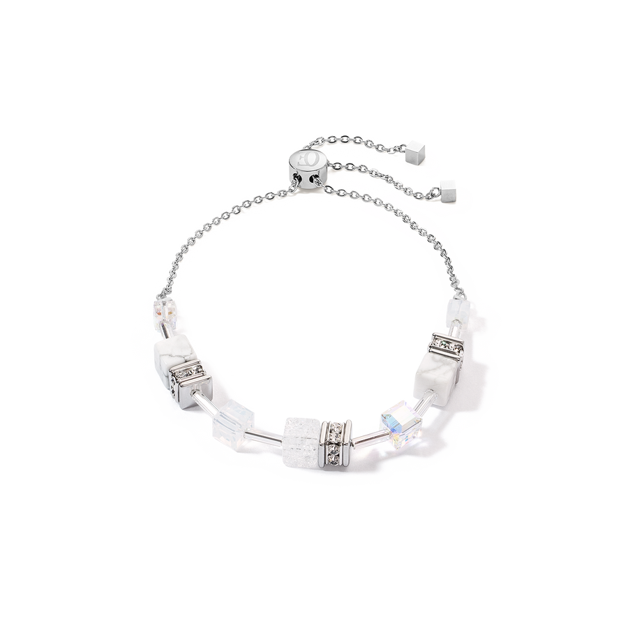 GeoCUBE® Iconic Nature Chain bracelet white