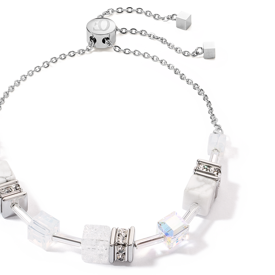 GeoCUBE® Iconic Nature Chain bracelet white