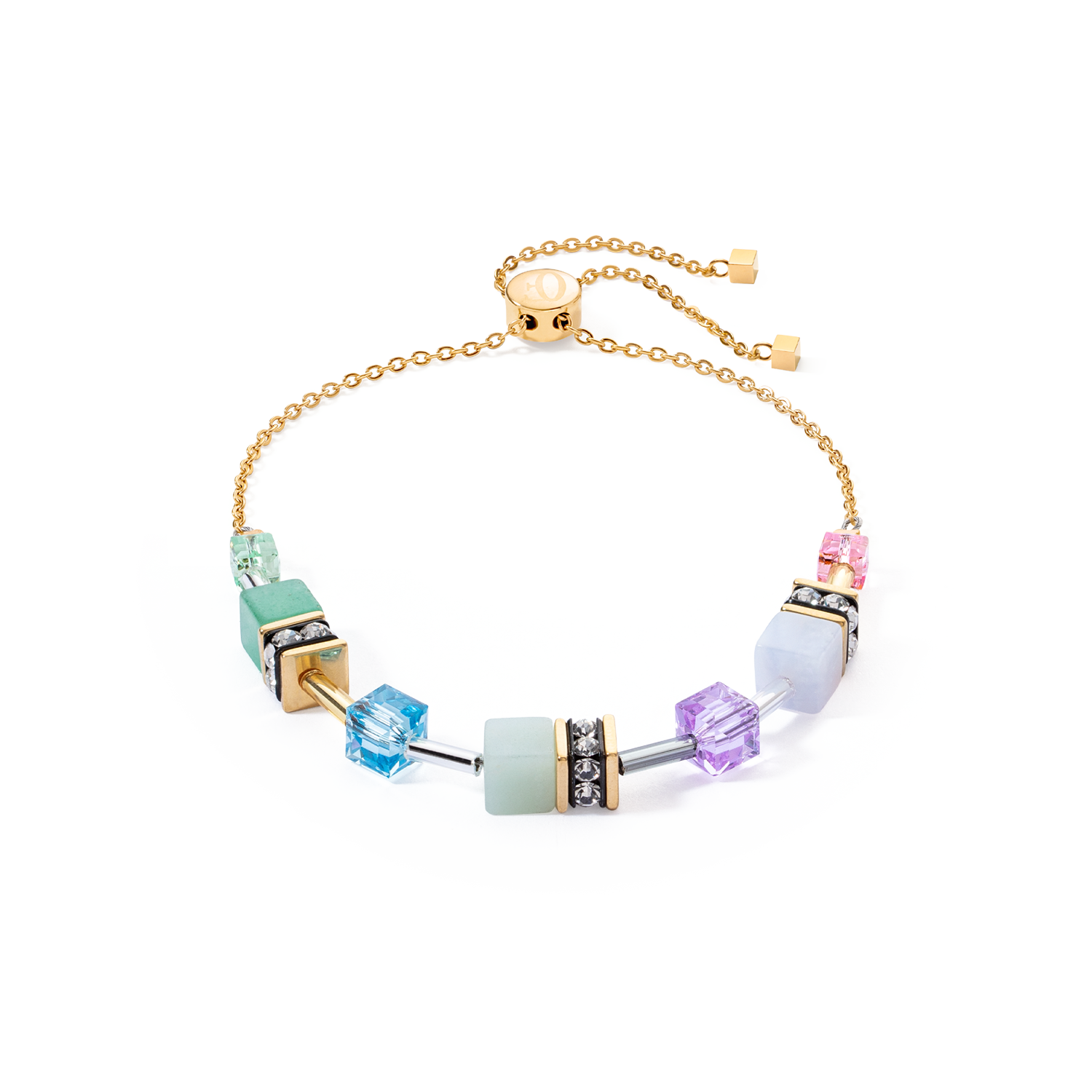 GeoCUBE® Iconic Nature Chain bracelet pastel