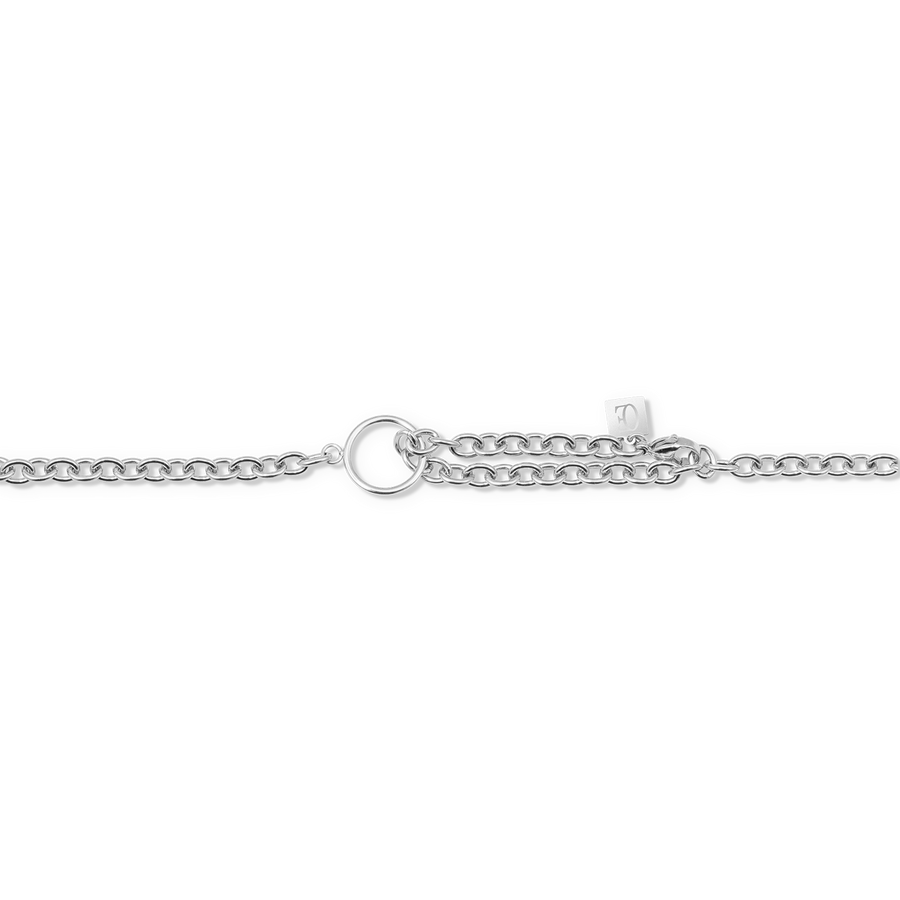 GeoCUBE® Iconic Precious Chain necklace grey-beige