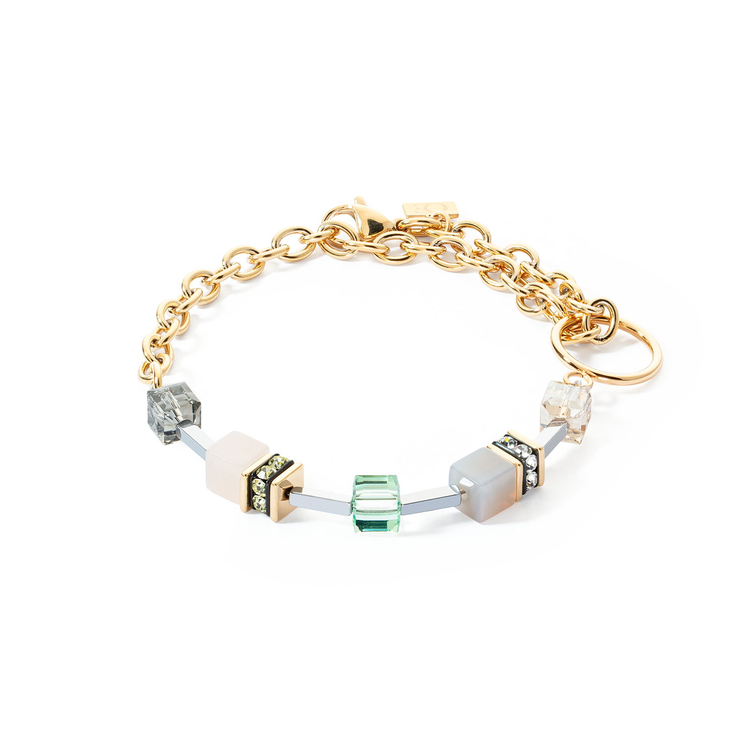 GeoCUBE® Iconic Boho bracelet gold-multicolour