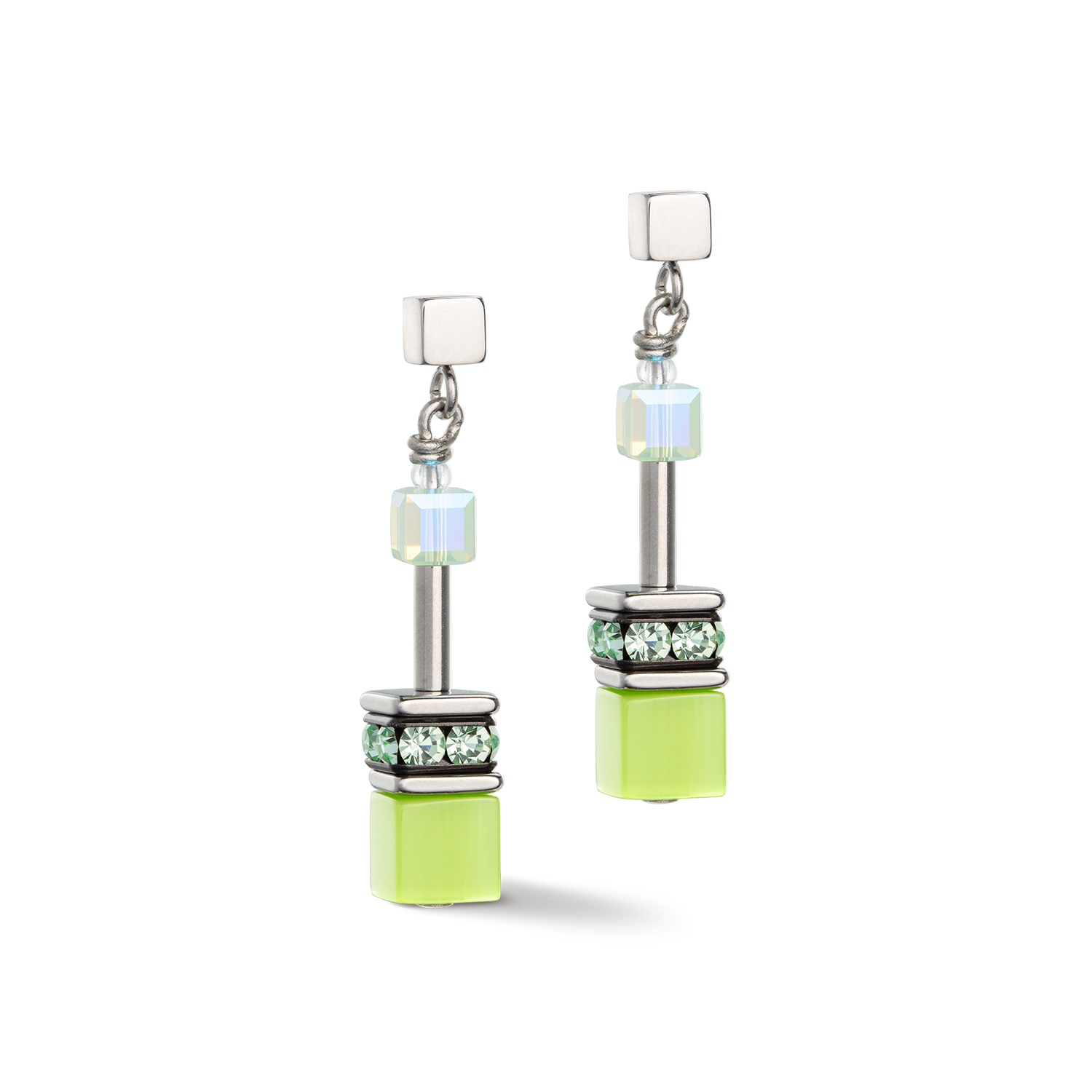 GeoCUBE® Iconic Joyful Colours earrings green