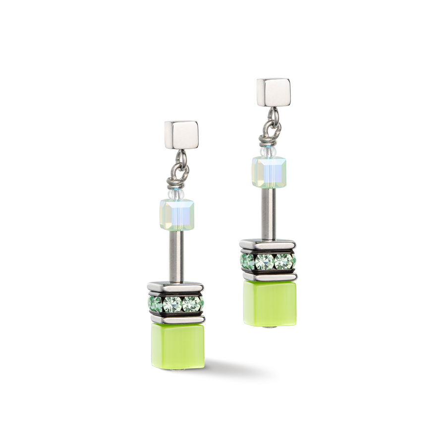 GeoCUBE® Iconic Joyful Colours earrings green