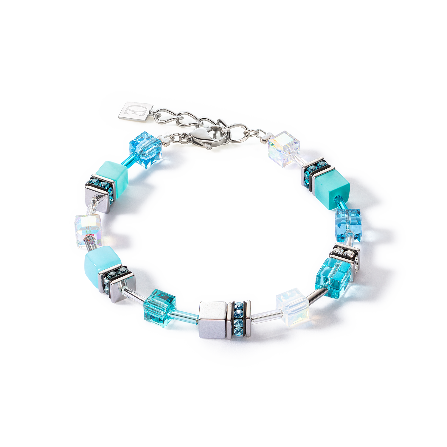 GeoCUBE® Iconic Joyful Colours bracelet turquoise