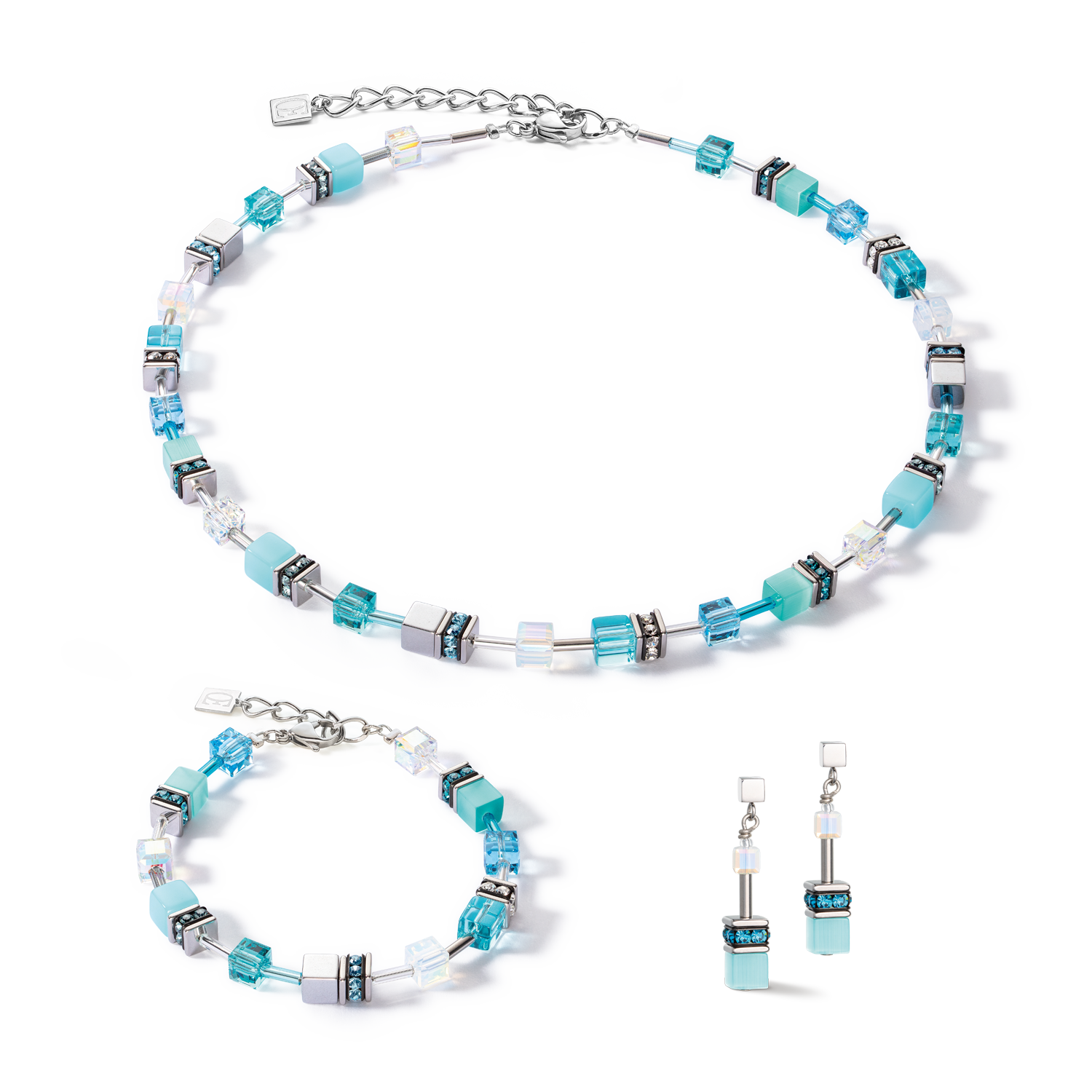 GeoCUBE® Iconic Joyful Colours bracelet turquoise