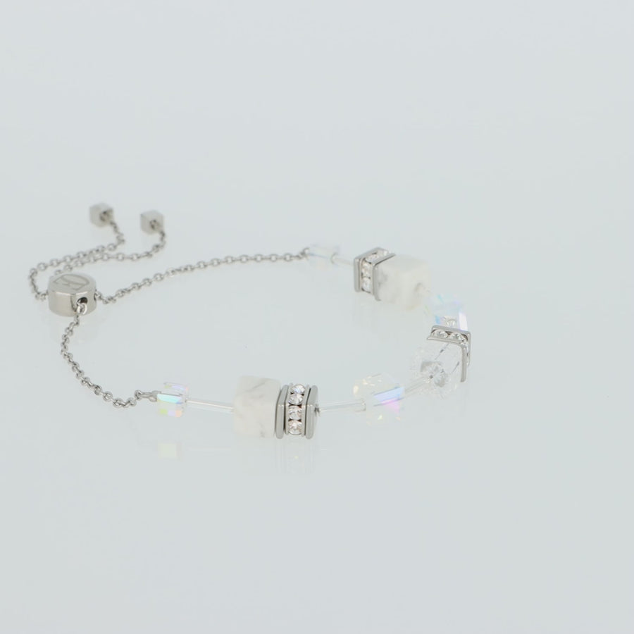 GeoCUBE® Iconic Nature Chain bracelet white