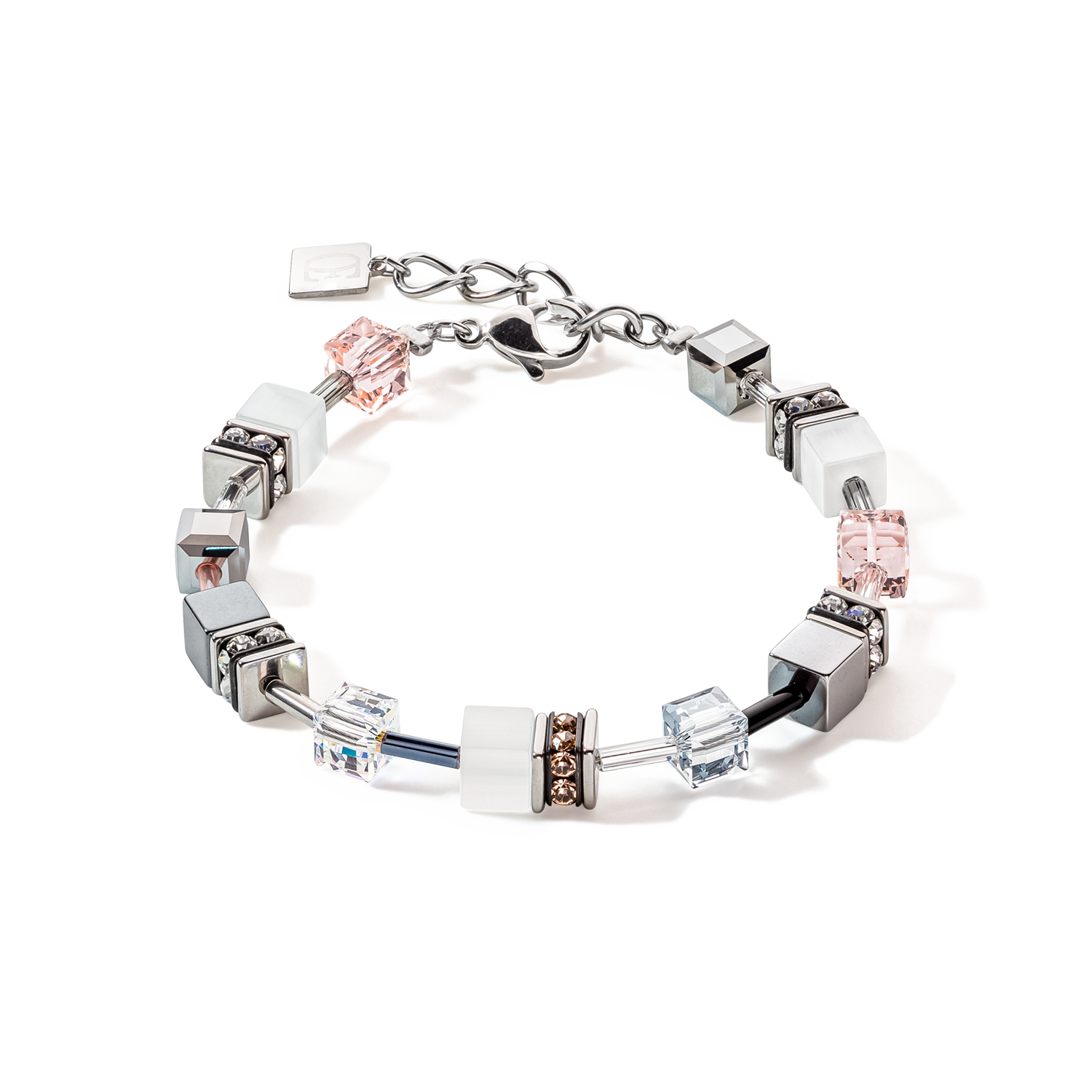 GeoCUBE® Iconic Monochrome bracelet peach