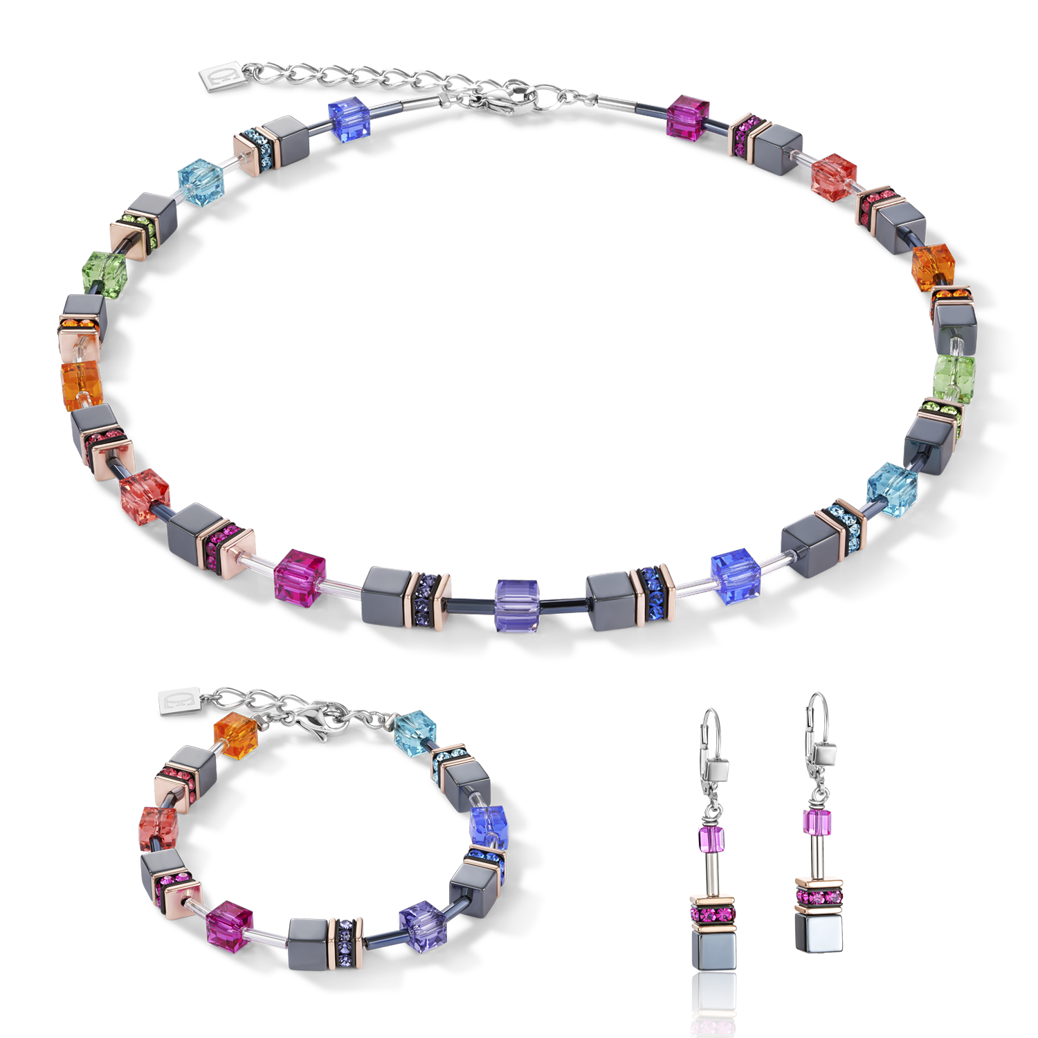 GeoCUBE® Necklace multicolour