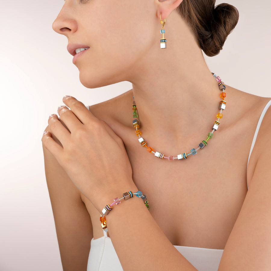 GeoCUBE® Necklace multicolour pastel