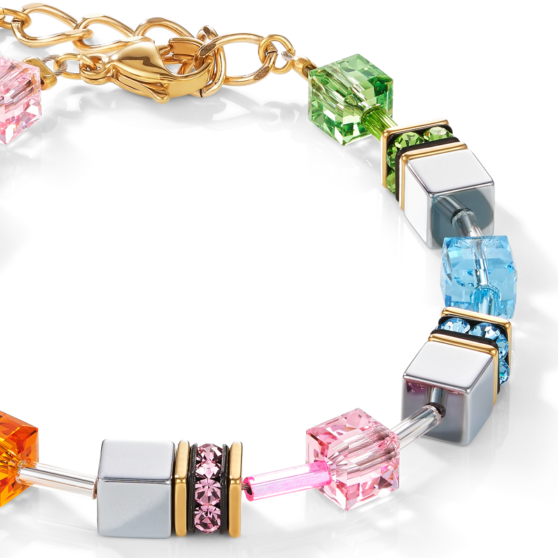 GeoCUBE® Bracelet multicolour pastel 1