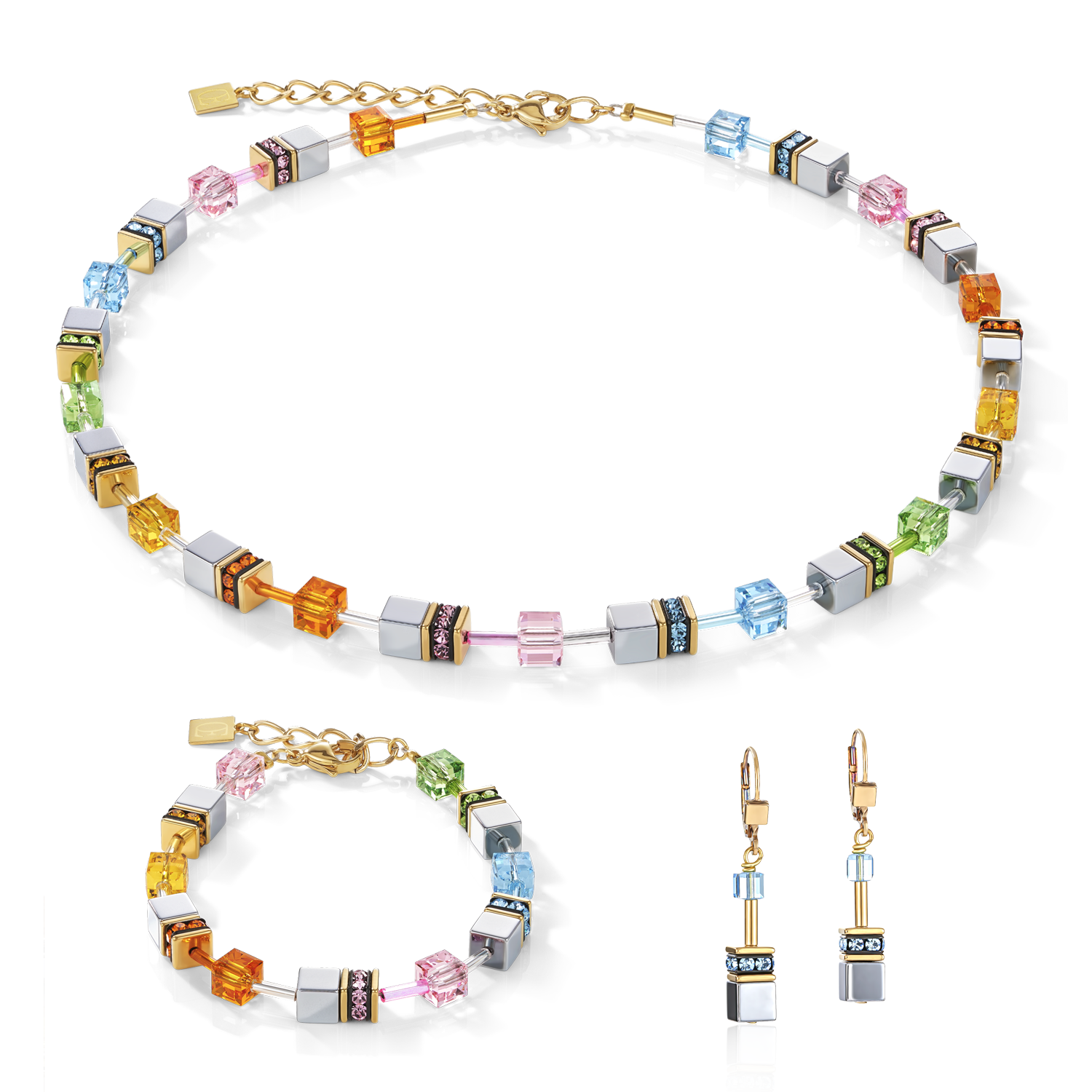 GeoCUBE® Bracelet multicolour pastel 1