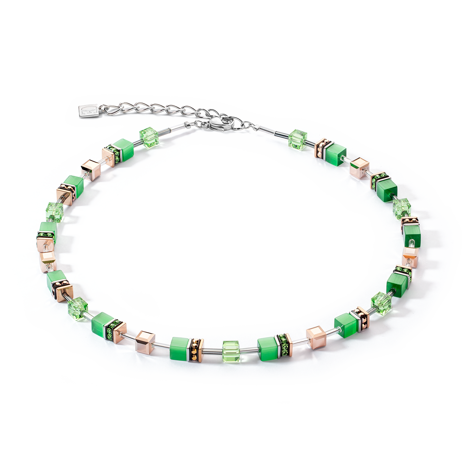 GEOCUBE® Iconic Monochrome necklace green