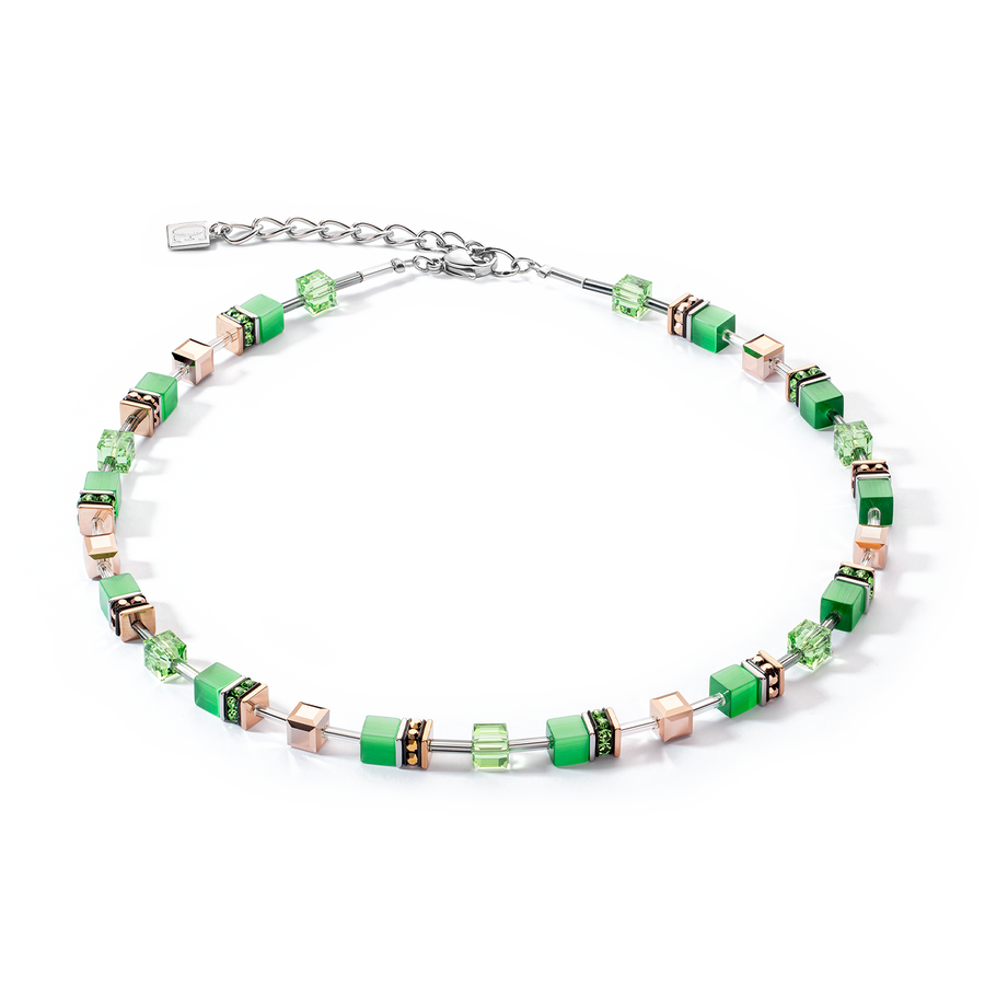 GEOCUBE® Iconic Monochrome necklace green