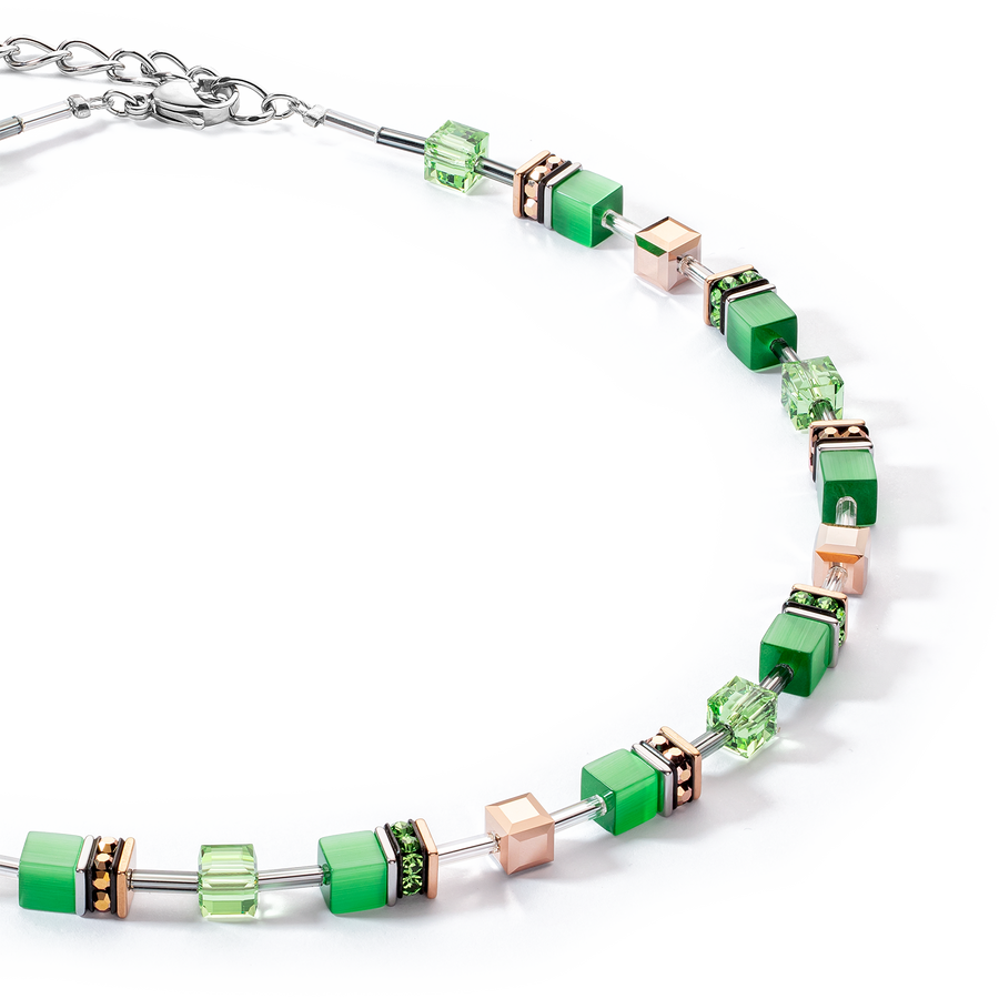 GEOCUBE® Iconic Monochrome necklace green
