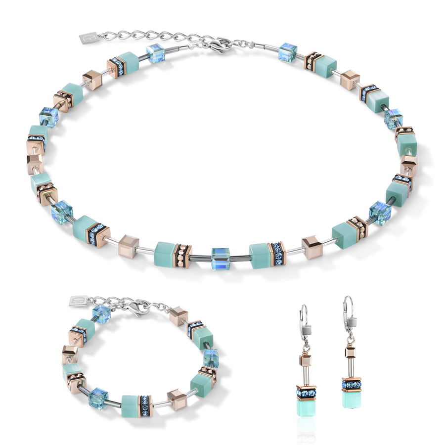 GeoCUBE® Necklace aqua