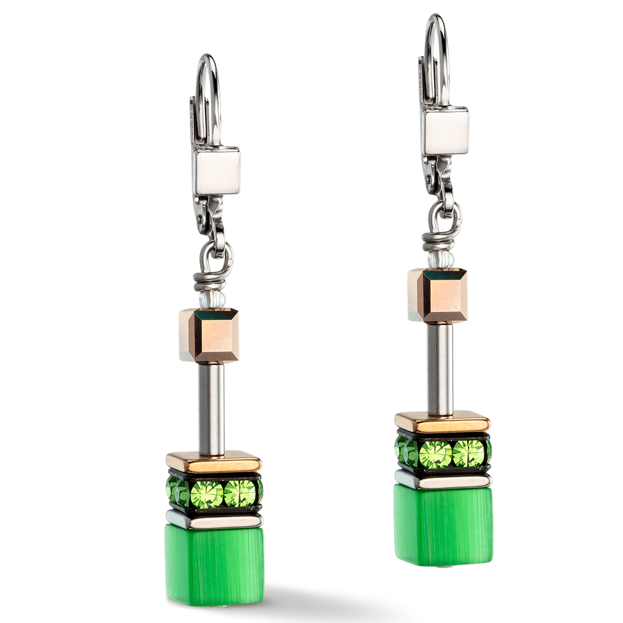 GEOCUBE® Iconic Monochrome earrings green