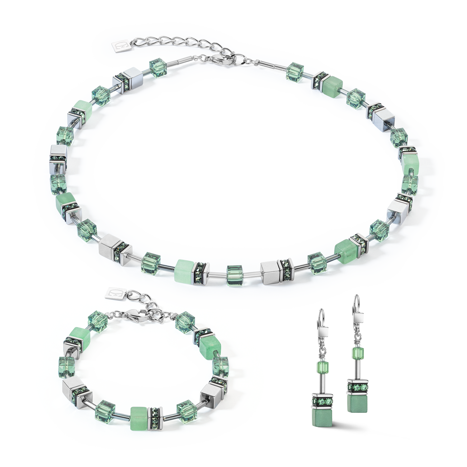 GeoCUBE® Iconic Precious necklace green