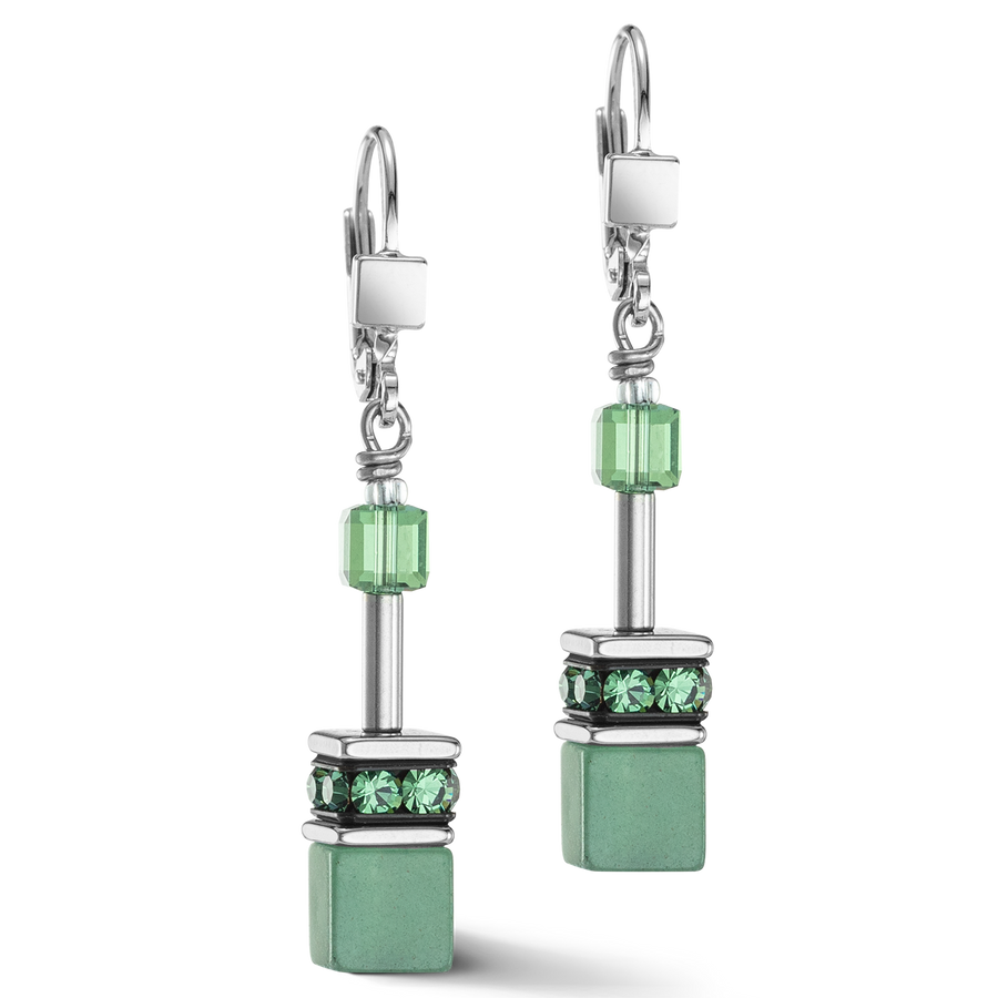 GeoCUBE® Iconic Precious earrings green