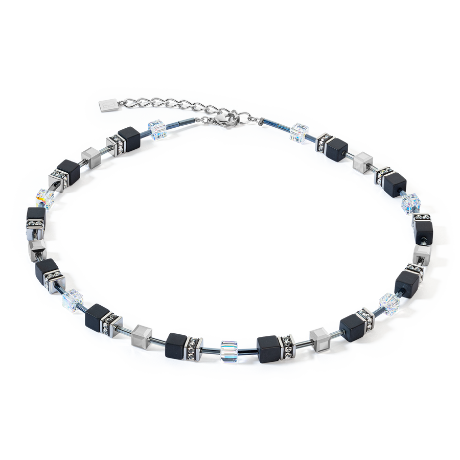 GeoCUBE® Iconic Precious Onyx necklace crystal-black