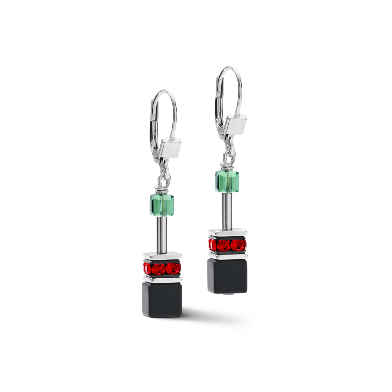GeoCUBE® Earrings onyx multicolour Pop Art