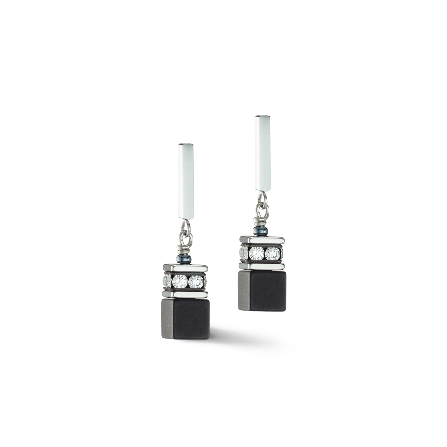 GeoCUBE® Iconic Precious Onyx earrings onyx crystal-black