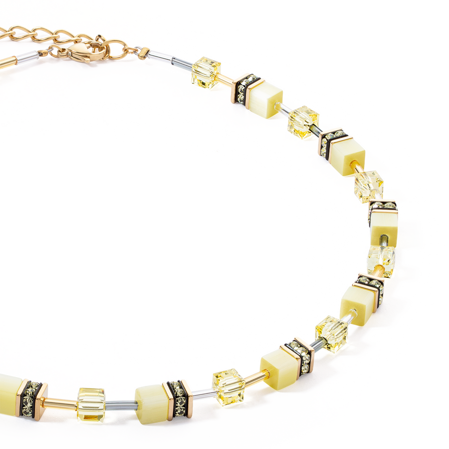 GeoCUBE® Iconic Mono Gold necklace yellow