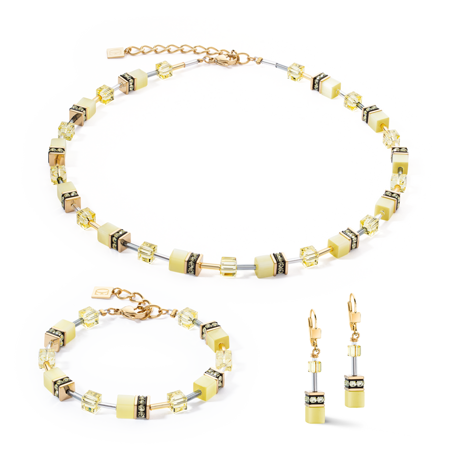 GeoCUBE® Iconic Mono Gold necklace yellow