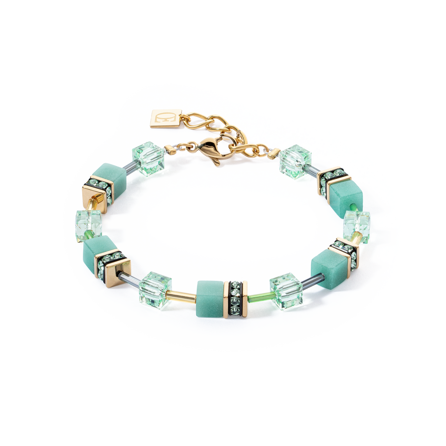 GeoCUBE® Iconic Mono Gold bracelet green