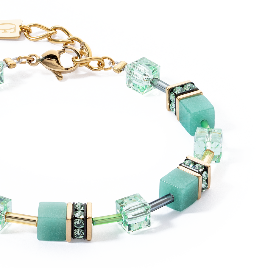 GeoCUBE® Iconic Mono Gold bracelet green