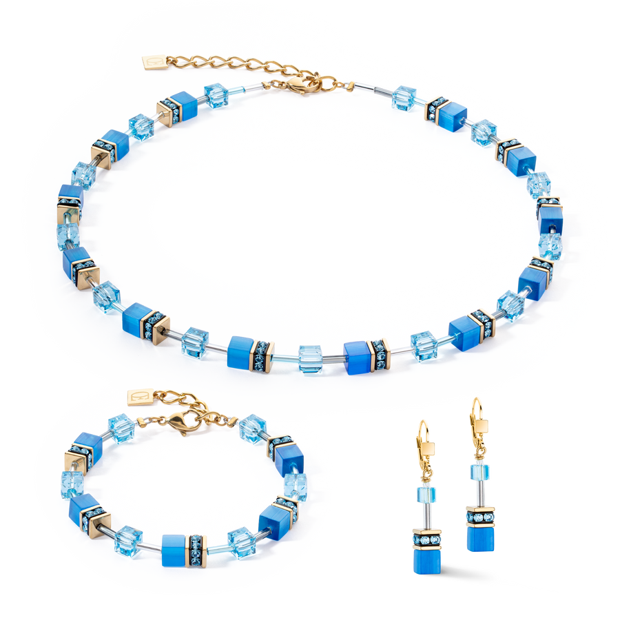 GeoCUBE® Iconic Mono Gold bracelet turquoise