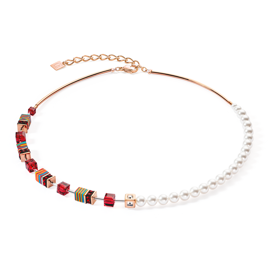 GeoCUBE® Fusion Festive necklace red