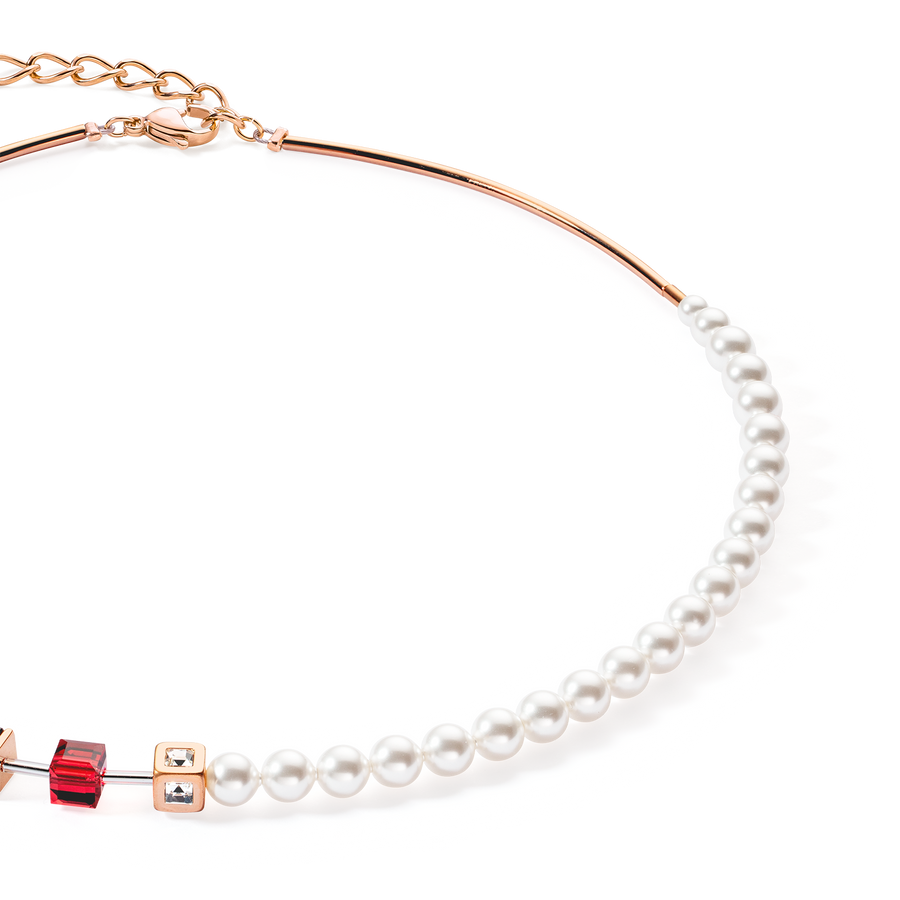 GeoCUBE® Fusion Festive necklace red