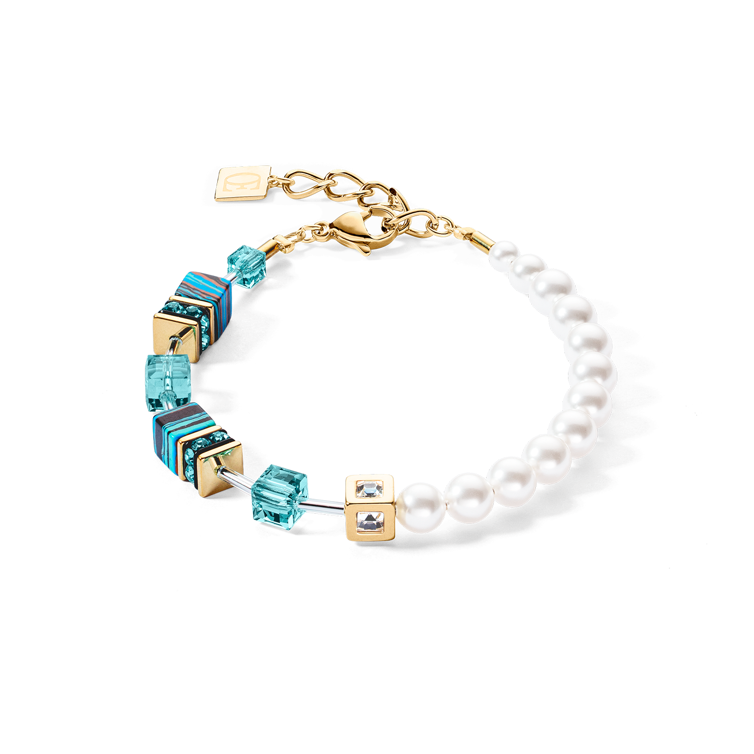 GeoCUBE® Fusion Festive bracelet turquoise