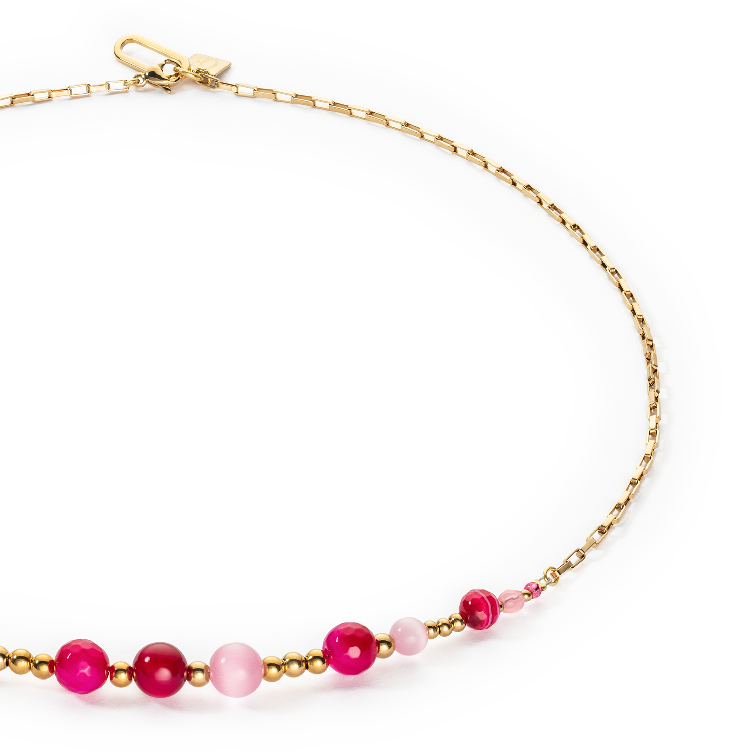 Candy Spheres necklace pink