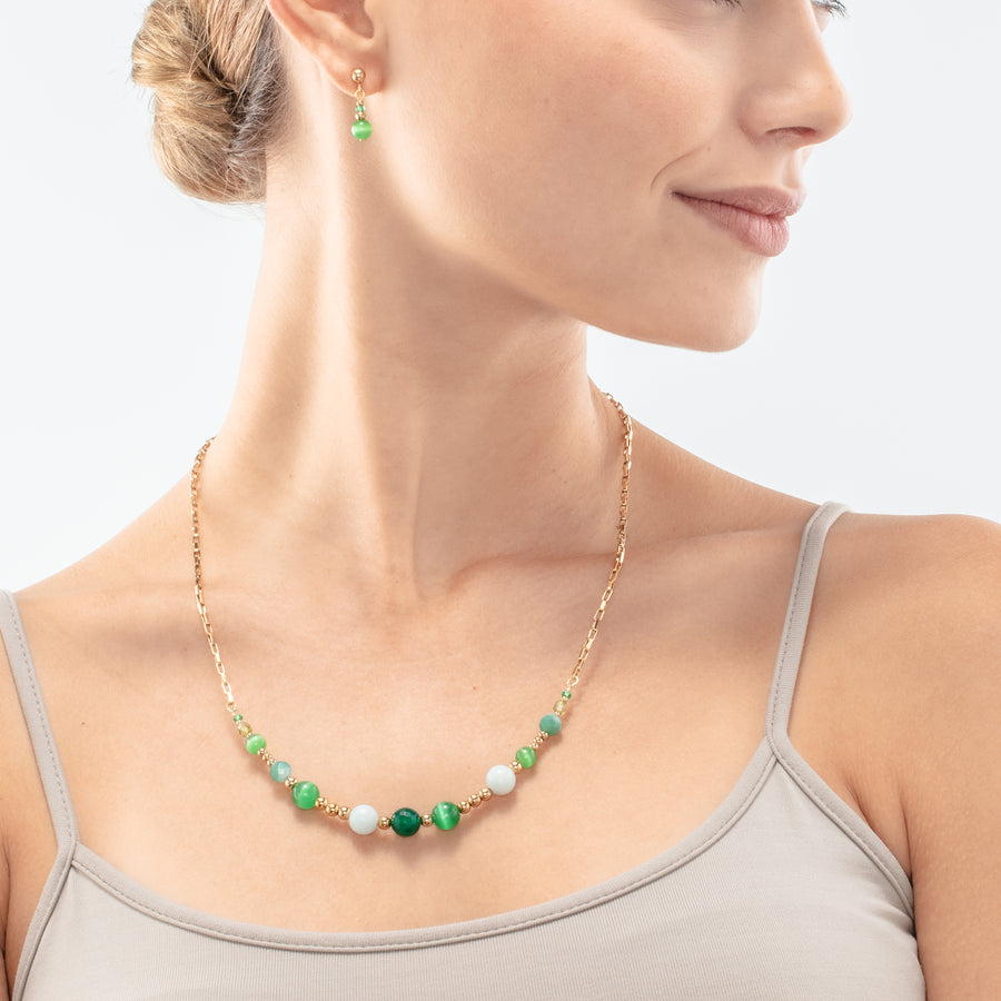 Candy Spheres necklace green