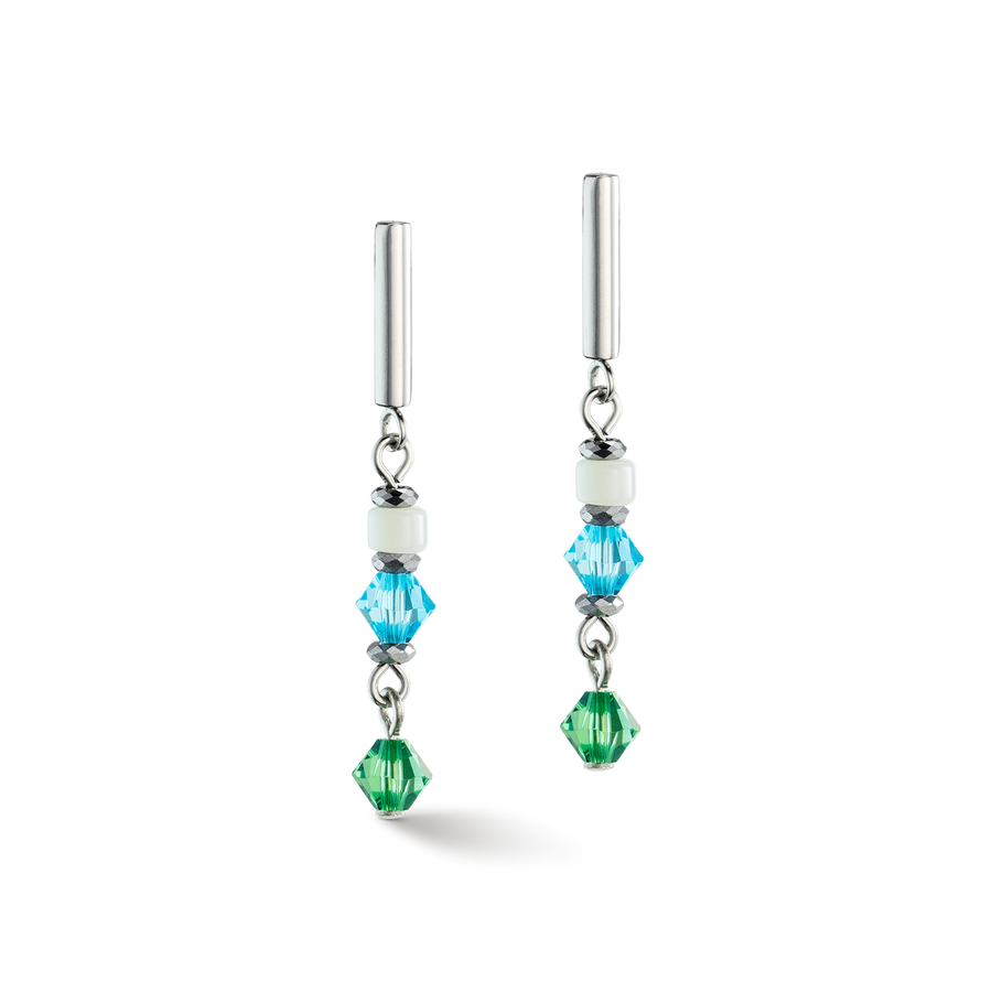 Princess Shape Mix earrings mint green