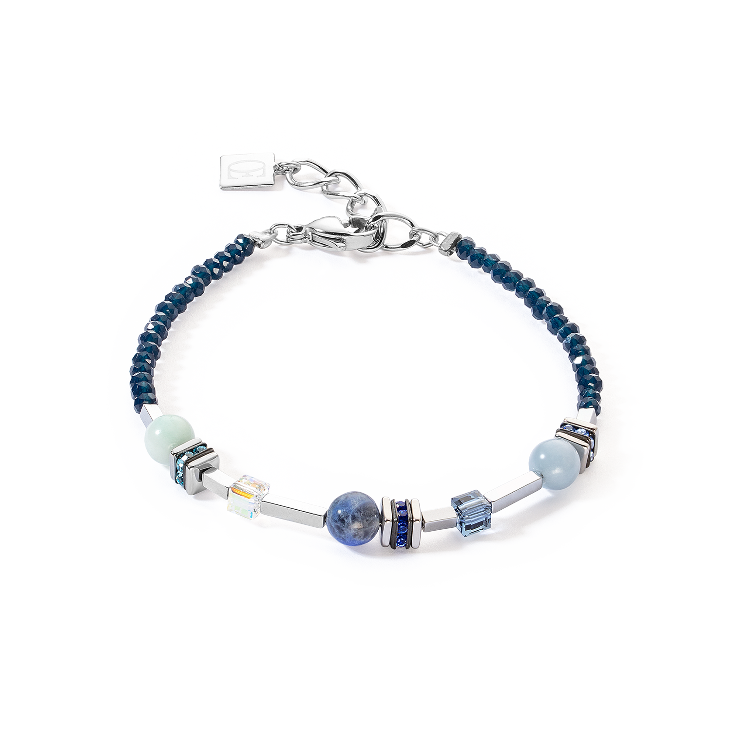 Bracelet Atlantis Spheres silver-blue