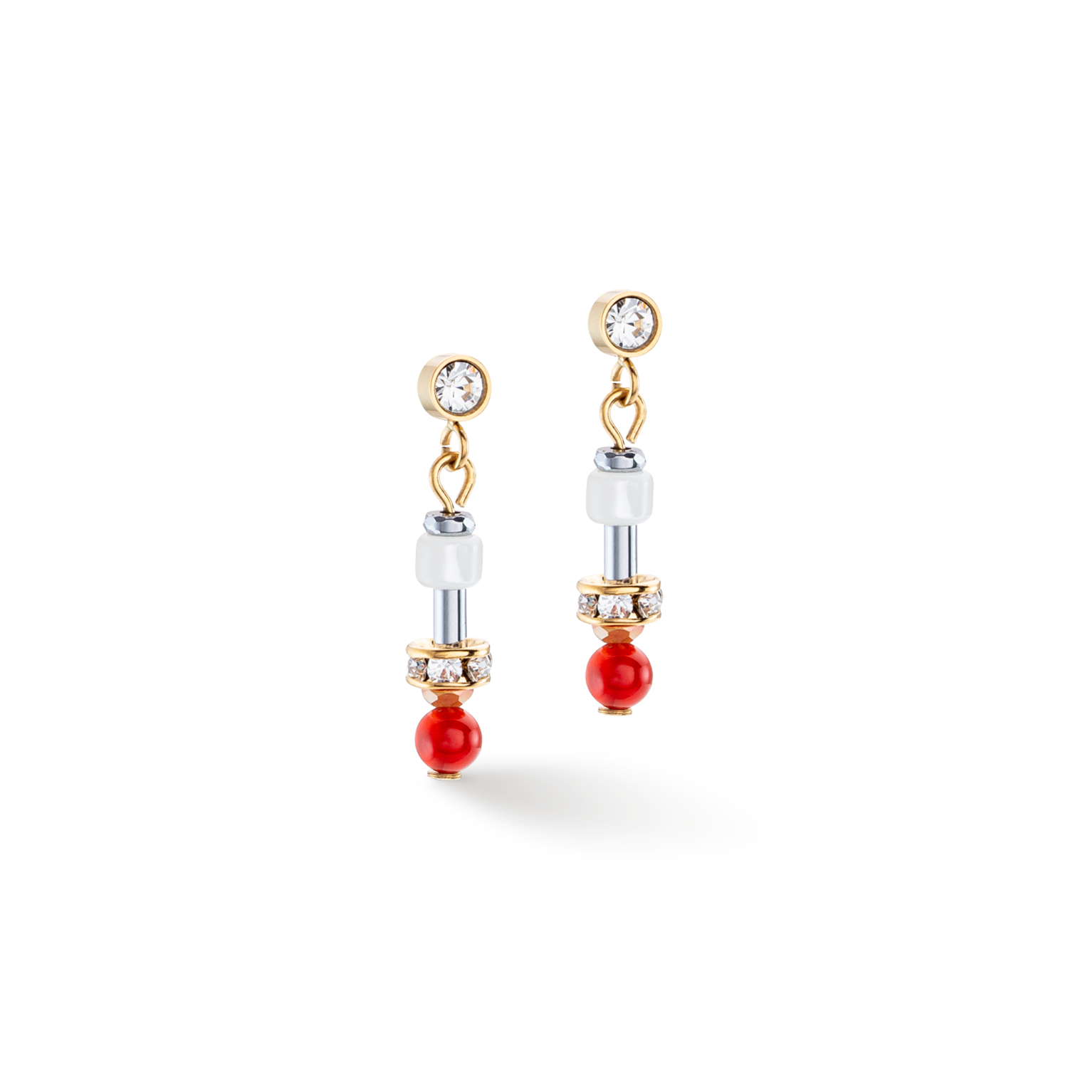 Earrings Princess Spheres Mix orange