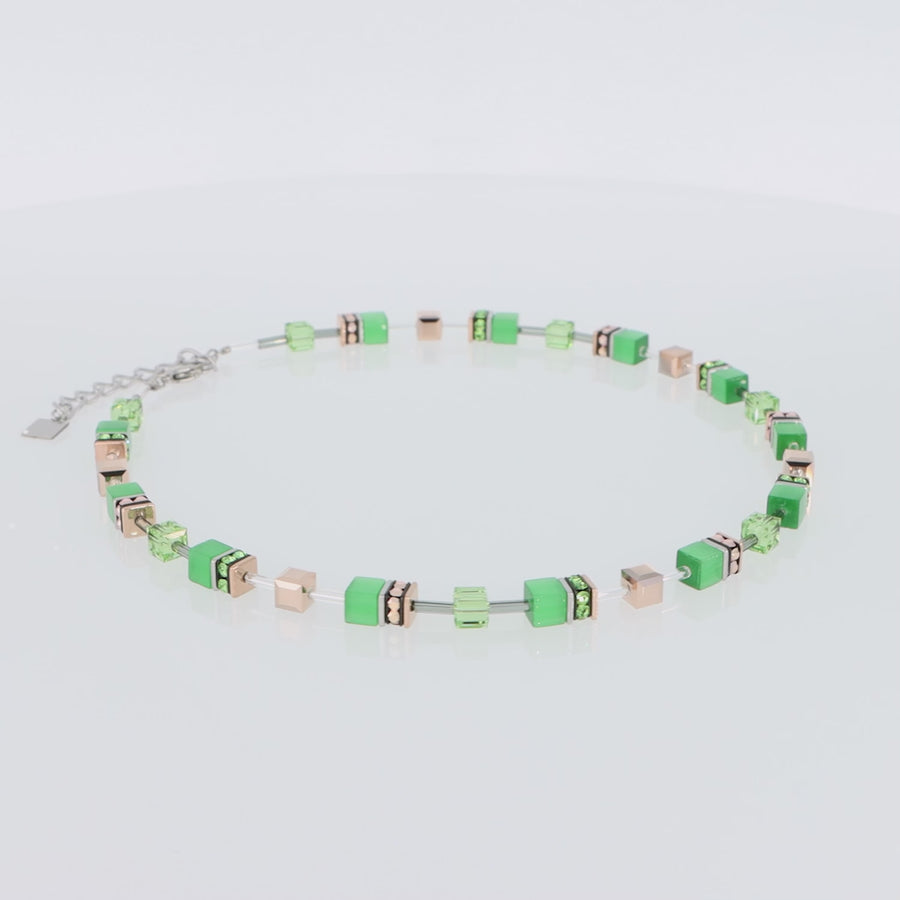 GEOCUBE® Iconic Monochrome necklace green