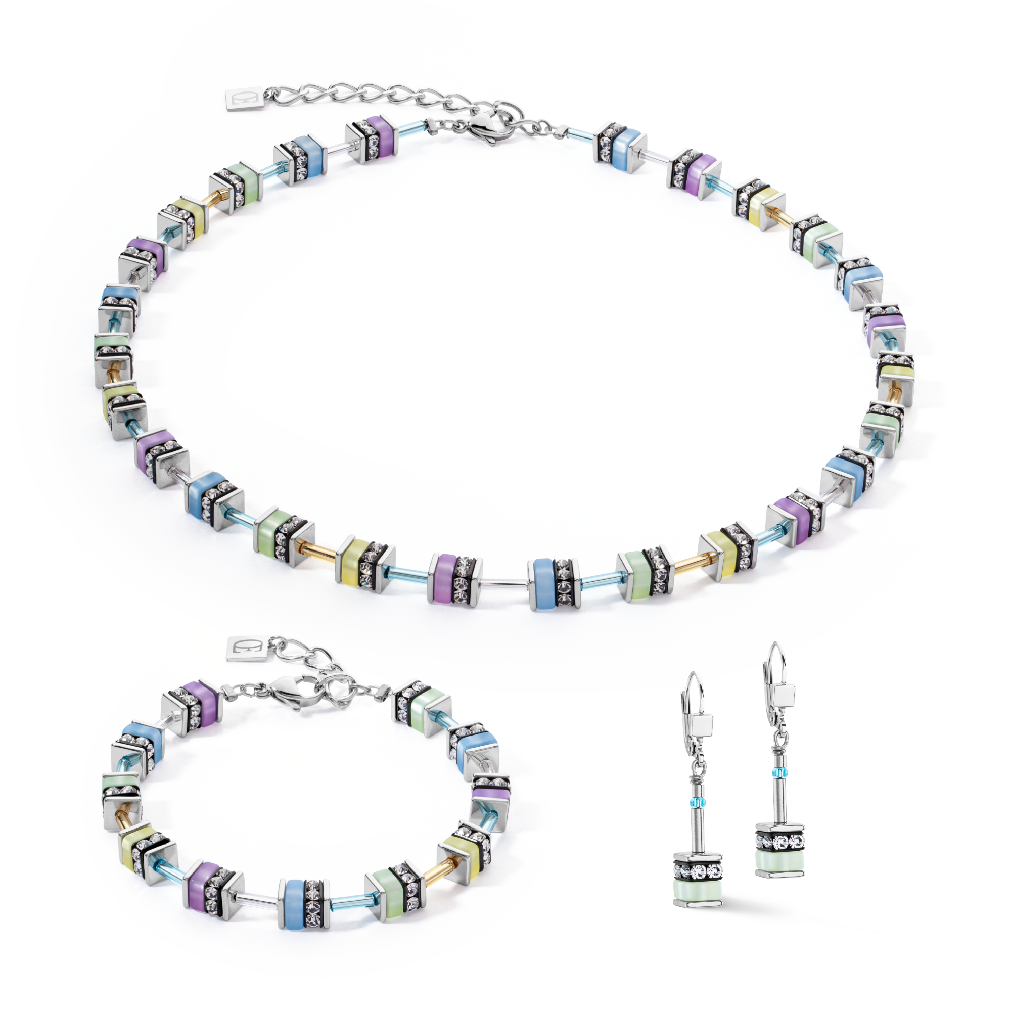 Sparkling Classic Pastel necklace multicolour