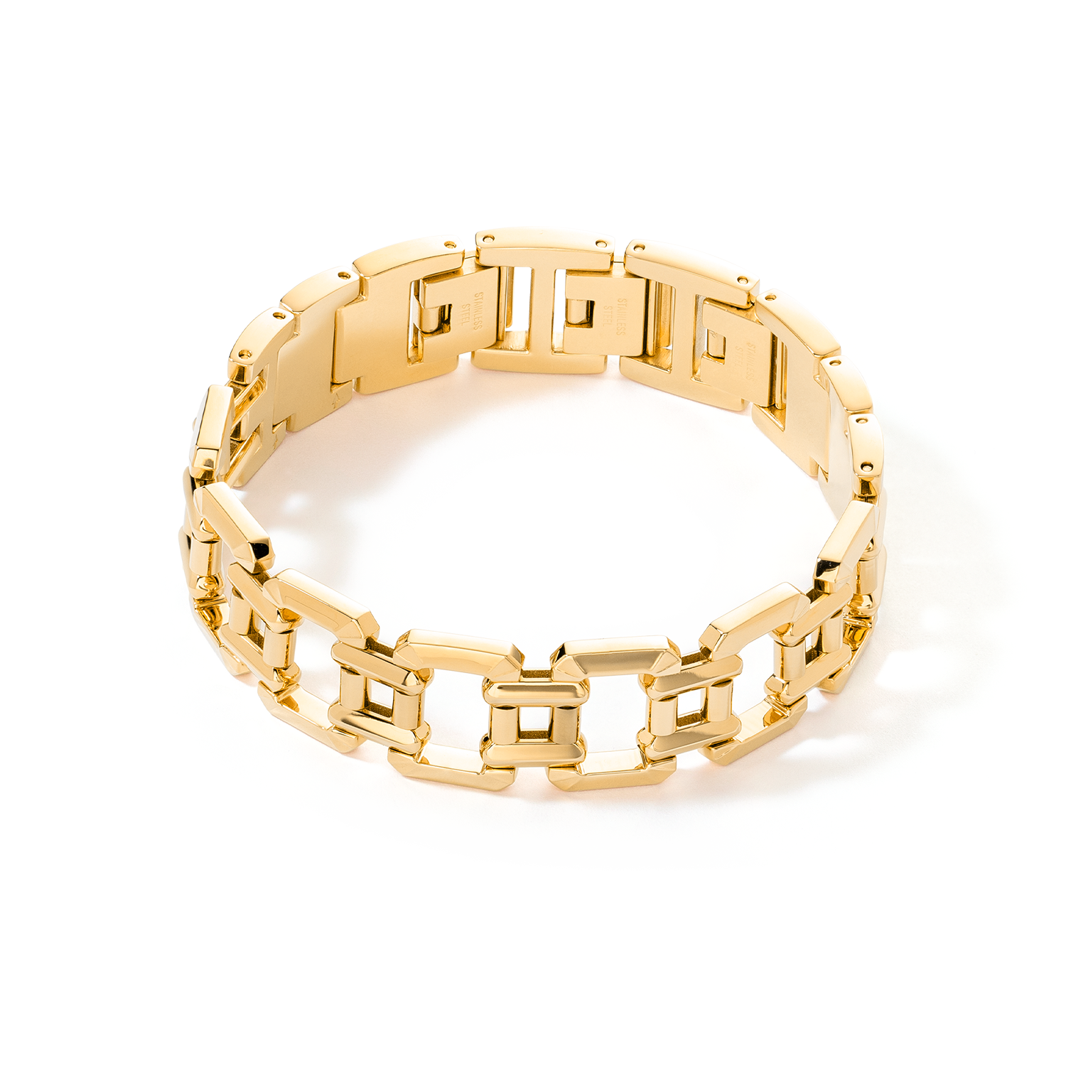 Jewellery bracelet stainless steel gold