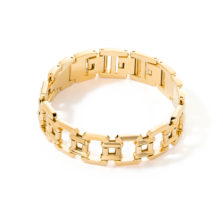 Jewellery bracelet stainless steel gold