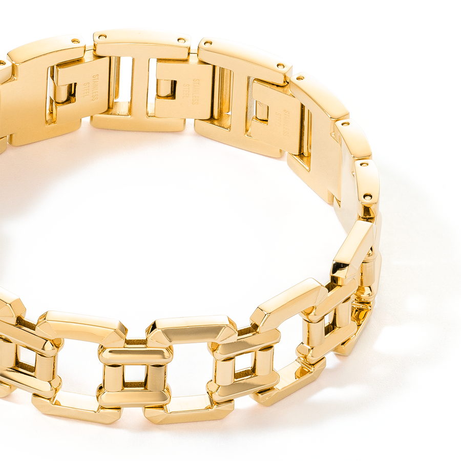 Jewellery bracelet stainless steel gold