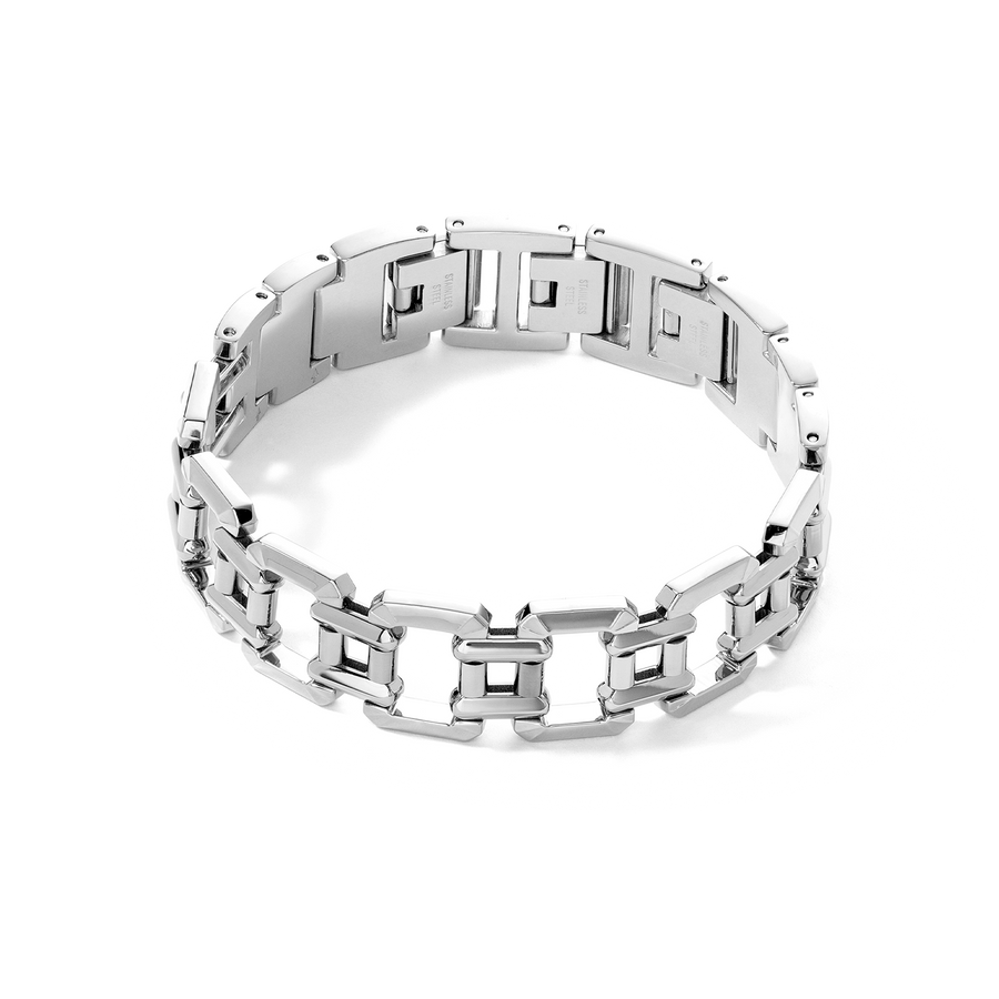 Jewellery bracelet stainless steel silver