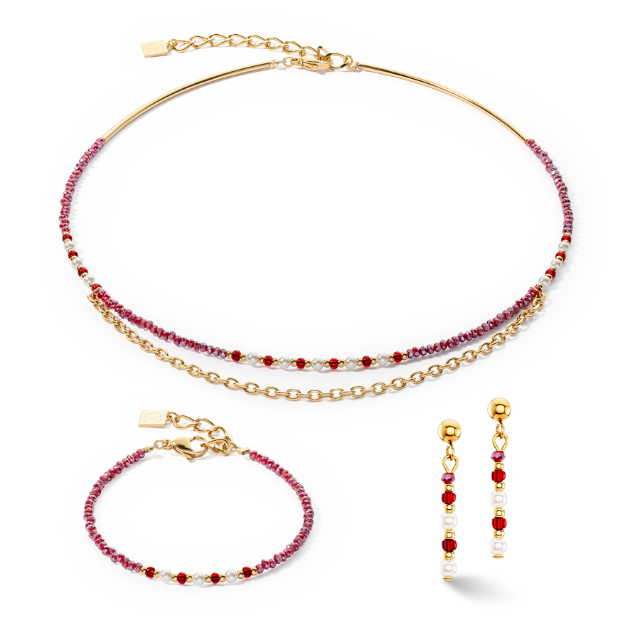 Necklace Twinkle Princess gold-red