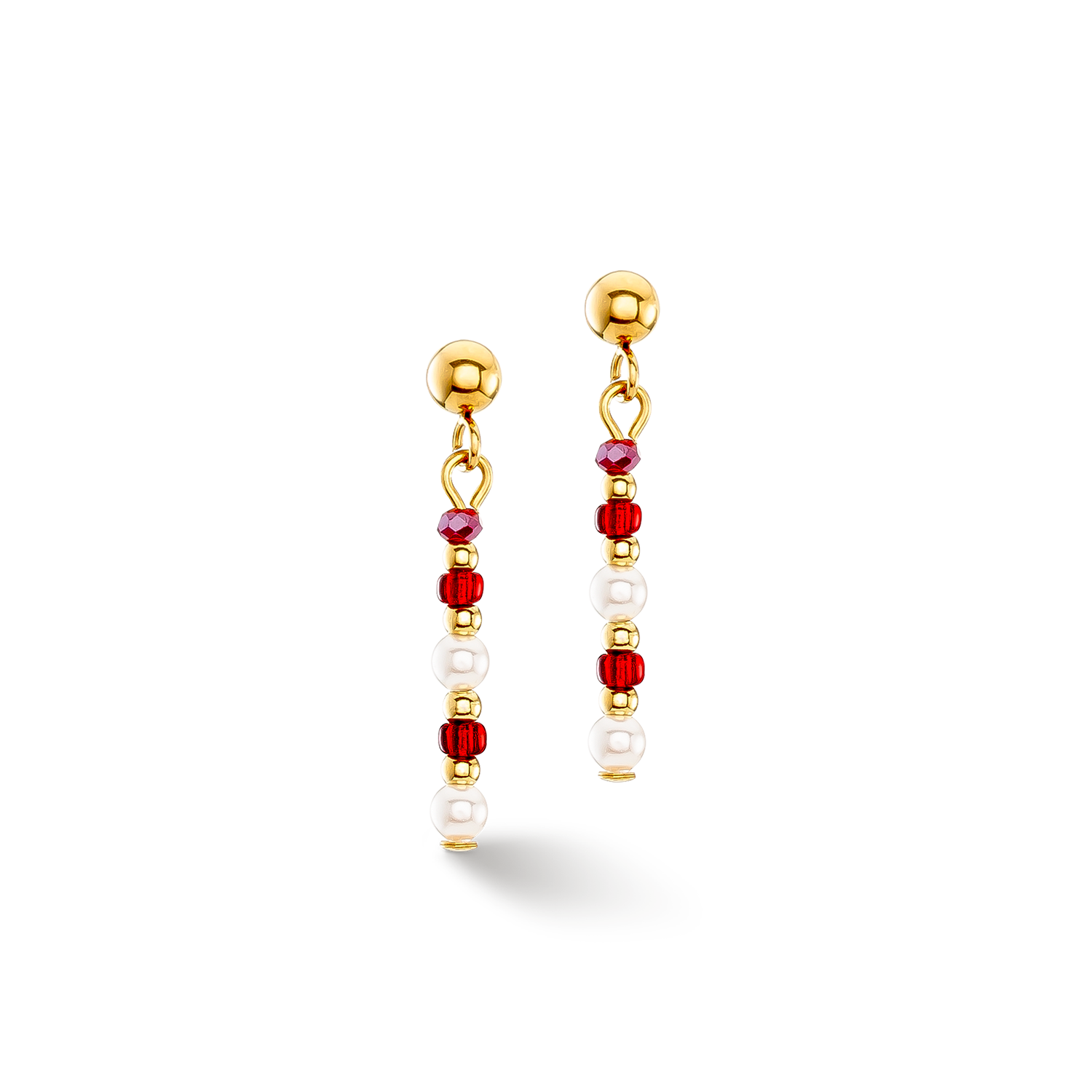 Earrings Twinkle Princess gold-red